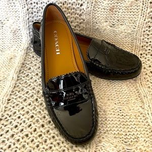 Coach Black Patent Loafers  Like new. Size 7.5